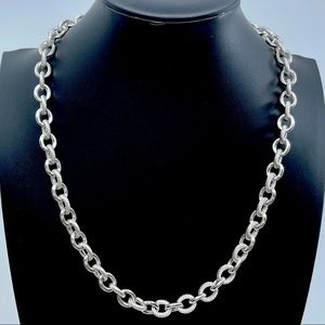 💘Judith Ripka Verona Rolo Link Heart 925 Necklace